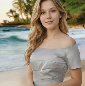 Vintage Robert Legere Wedding Gown in Oyster - Size 12/14 - Free Shipping!